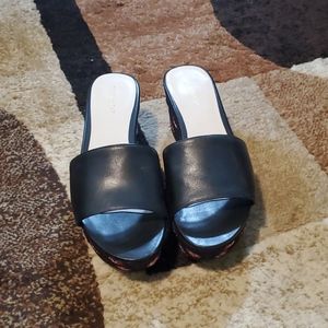 Nine West heeled slides